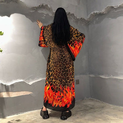 Cheetah Blaze Kimono