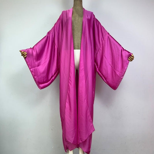 Magenta Silk Kimono