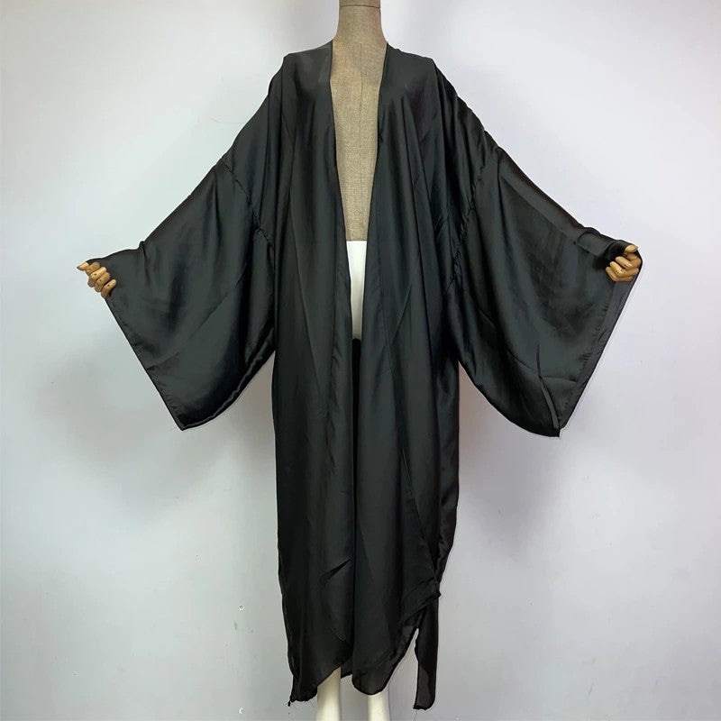 Black Silk Kimono