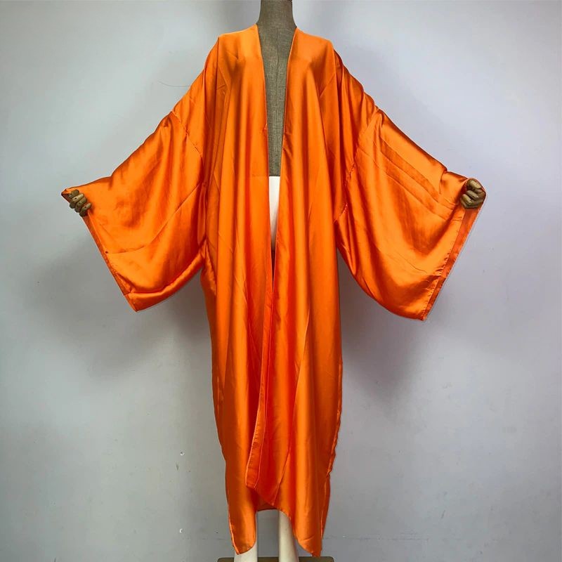 Orange Silk Kimono
