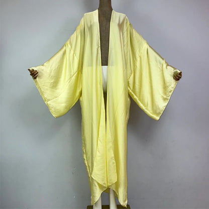 Yellow Silk Kimono
