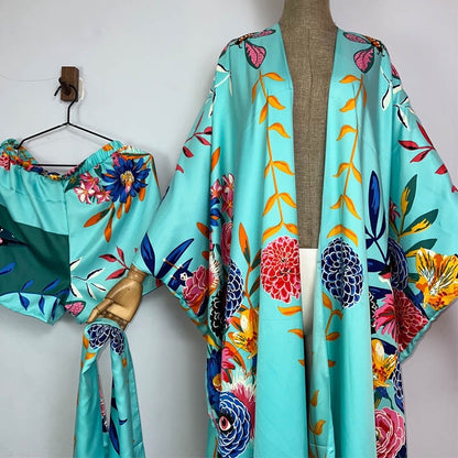 Seaside Serenity Kimono & Shorts Set