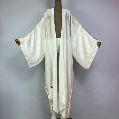 White Silk Kimono
