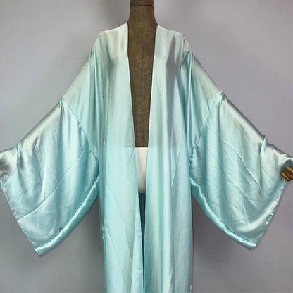 Sky Blue Silk Kimono