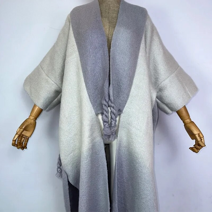 Ombre Mist Wool Kimono