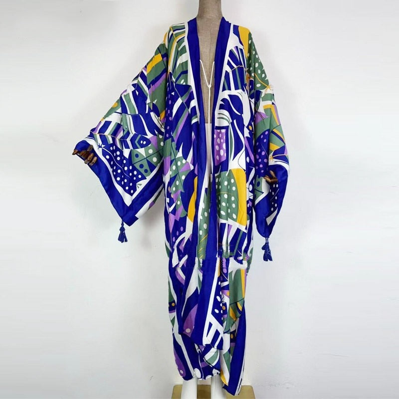 Eclectic Blue Kimono