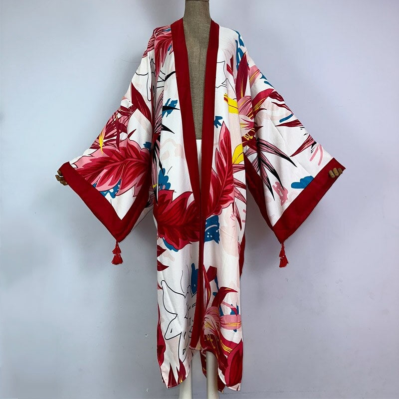 Cherry Tropical Breeze Kimono