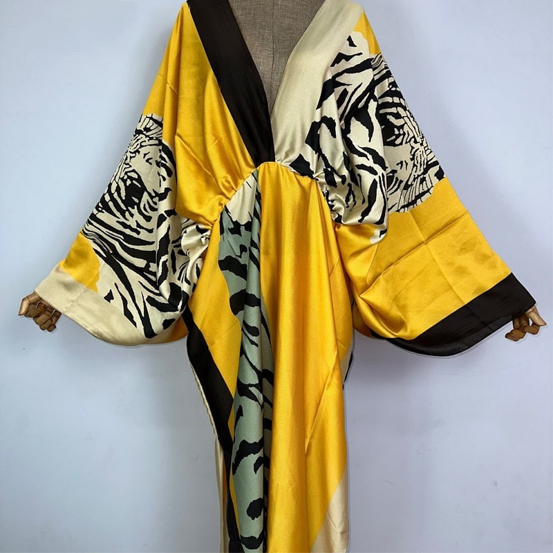 Sizzling Tiger Kaftan Dress