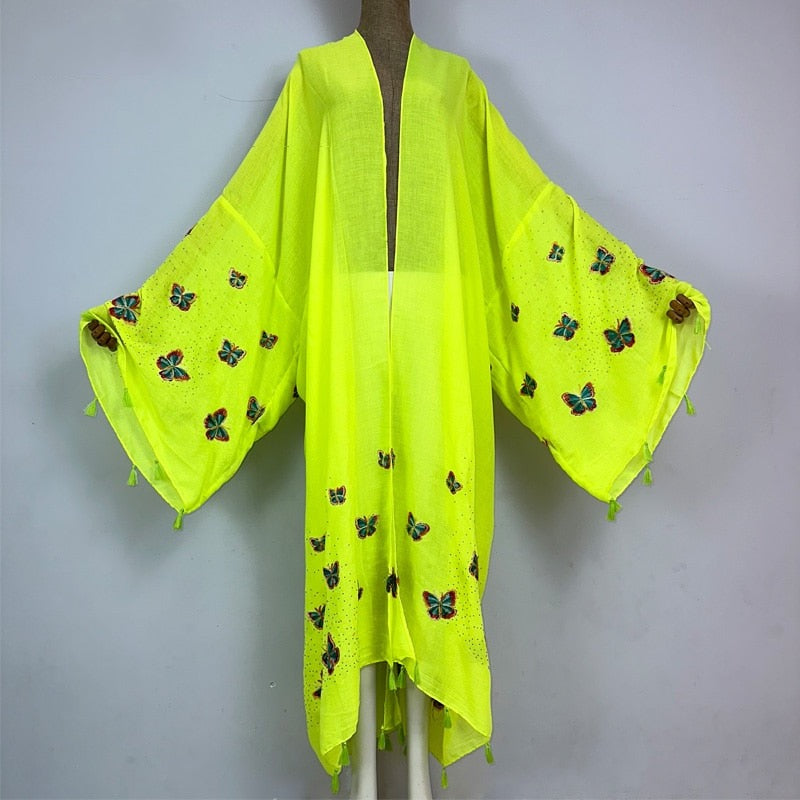 Neon Butterfly Kimono
