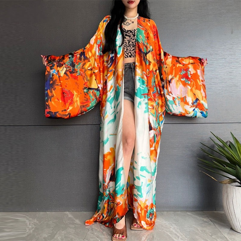Kimono de arte de jardín 