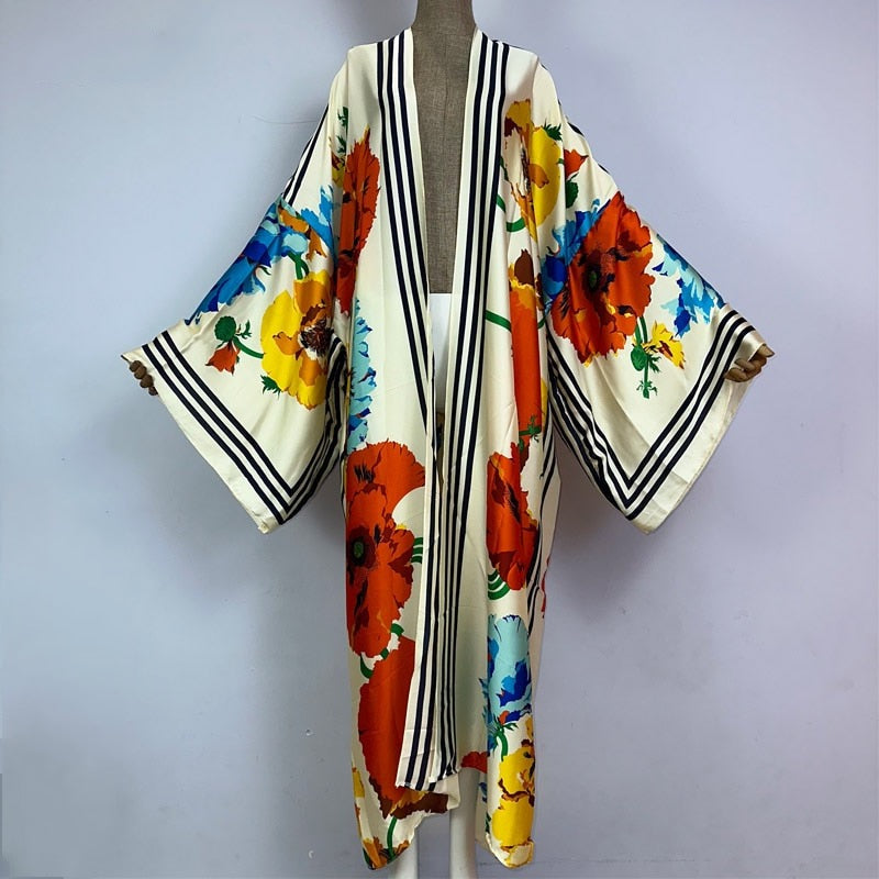 Floral Fusion Kimono