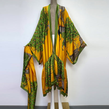 Cock-Tail Ruffle Bottom Kimono Dress - Lashawn Janae