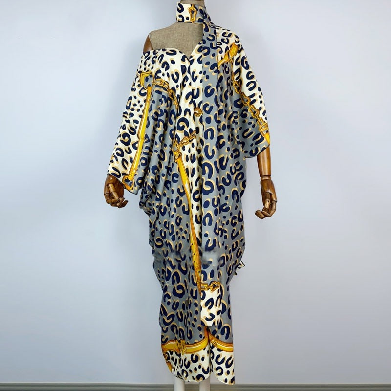 Golden Leopard Kaftan Dress (7363948183710)