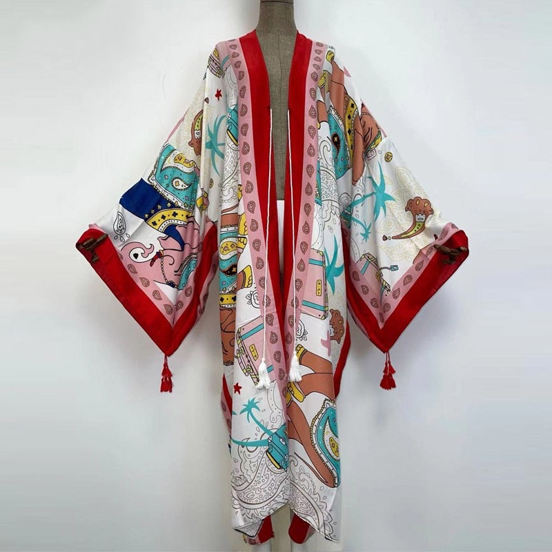 Scarlet Museum Kimono - Lashawn Janae