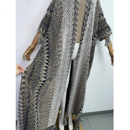 Knitted Sweater Kimono (7375395586206)