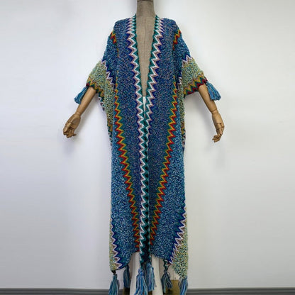 Knitted Sweater Kimono (7375395586206)
