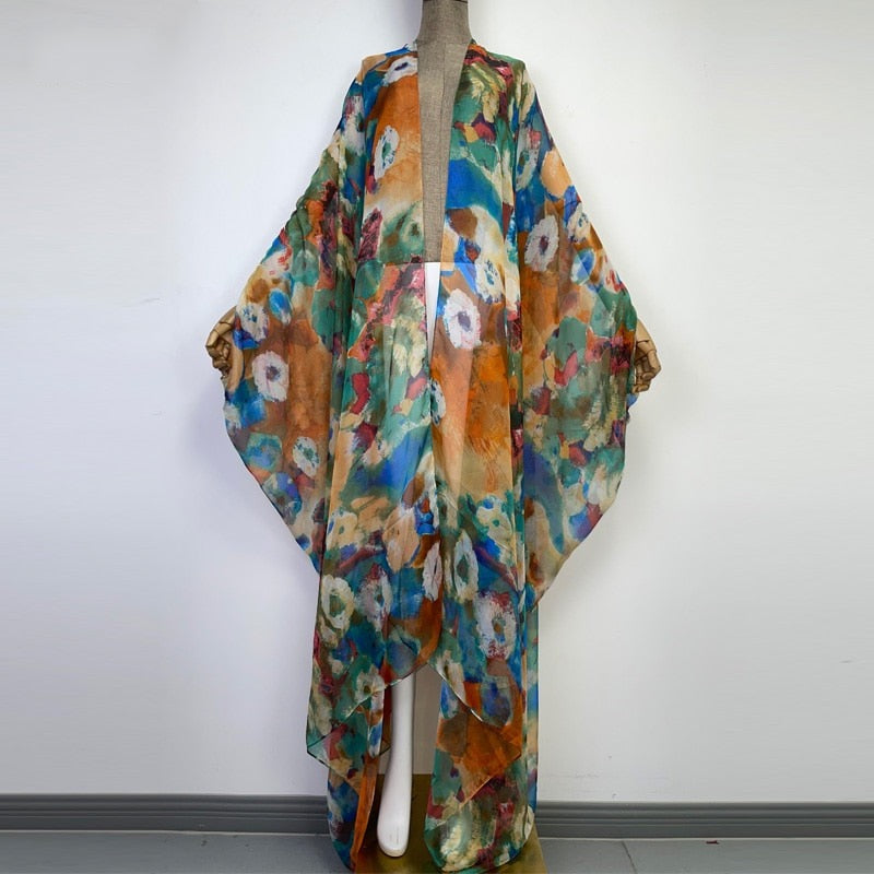 Botanical Garden Sheer Cover Up Kimono - Lashawn Janae