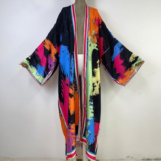 Paint Party Kimono - Lashawn Janae