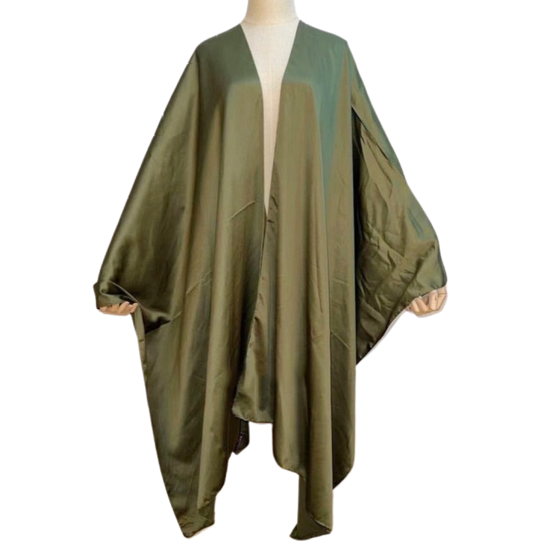 Army Green Midi Kaftan Kimono (7389356720286)