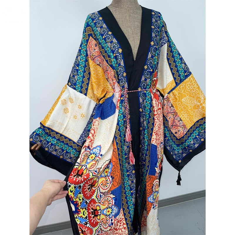Patchy Paisley Kimono - Lashawn Janae