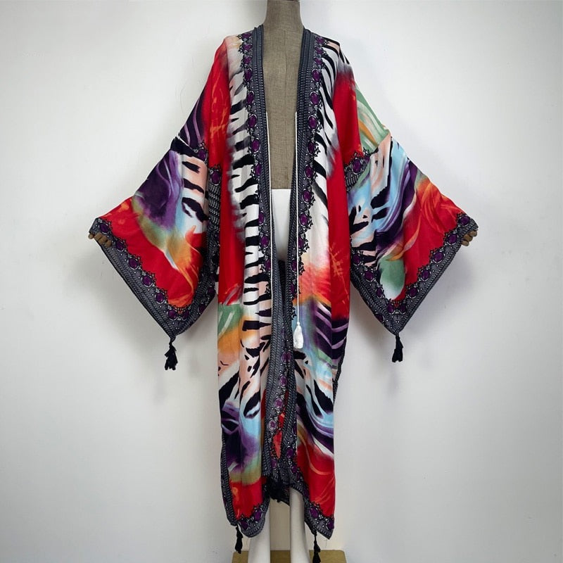 Wild Zebra Kimono - Lashawn Janae