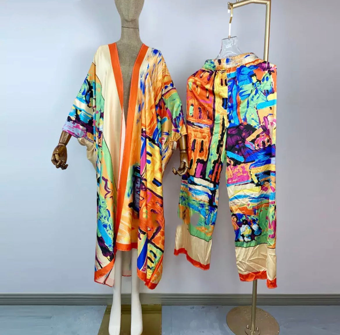 Art Show Kimono Set - Lashawn Janae (7228845129886)