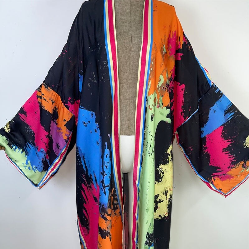 Paint Party Kimono - Lashawn Janae