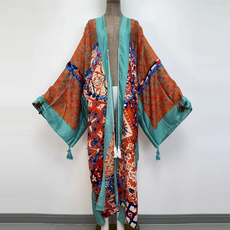 Caribbean Turquoise Kimono - Lashawn Janae