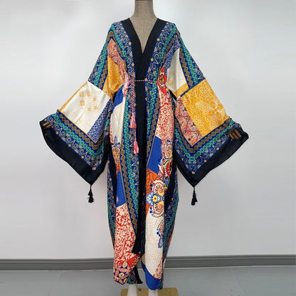 Patchy Paisley Kimono - Lashawn Janae